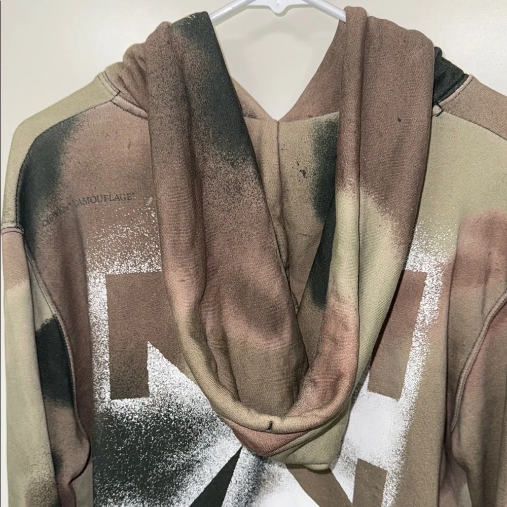 Off White Camouflage Hoodie Size S LIMITE EDITION